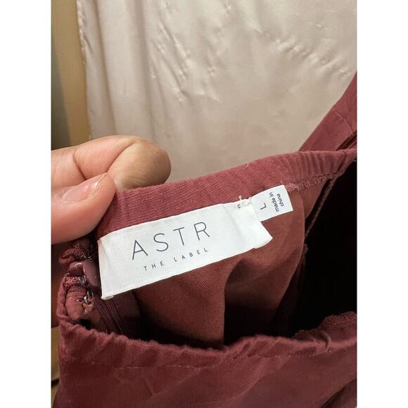 Astr Rust Red Floor Length Sleeveless Dress Size Large - Picture 4 of 5